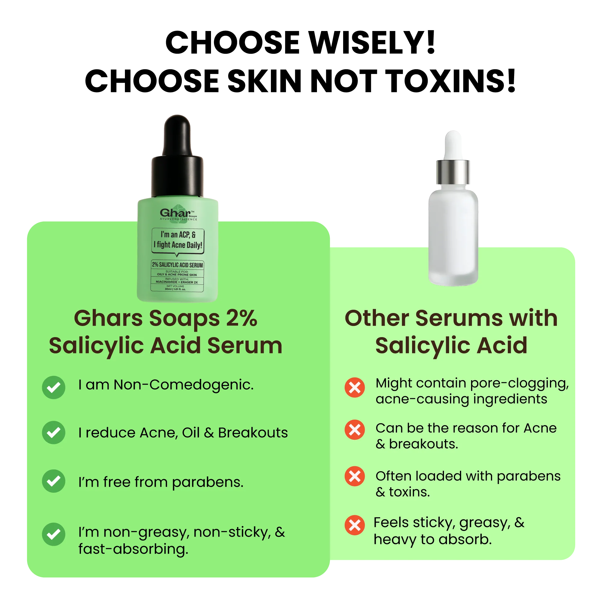 salicylic acid serum with eraser 2x, To Reduce Acne, Pimples - Image 9