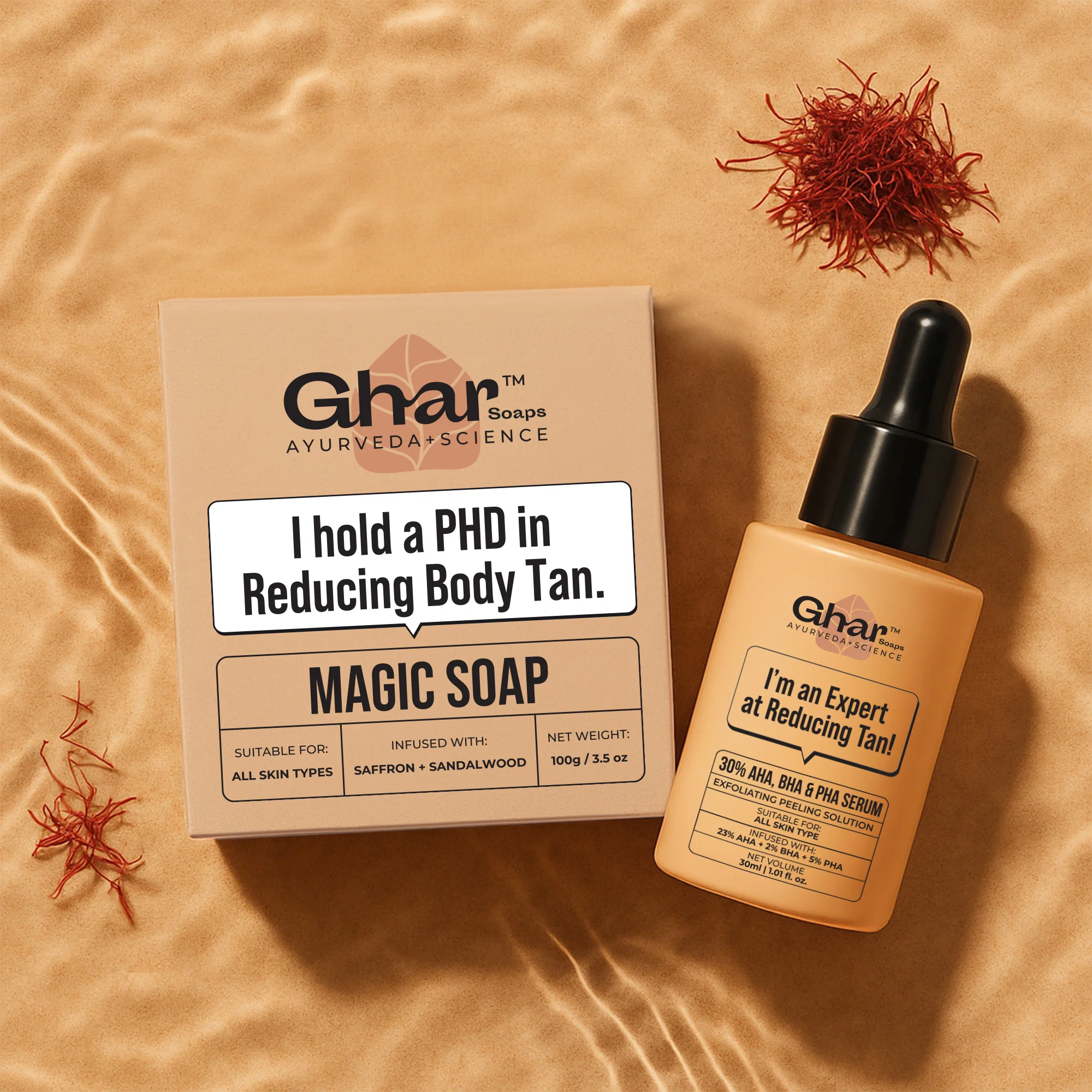 23% AHA 2% BHA & 5% PHA Magic Peeling Solution to reduce tan - Image 11