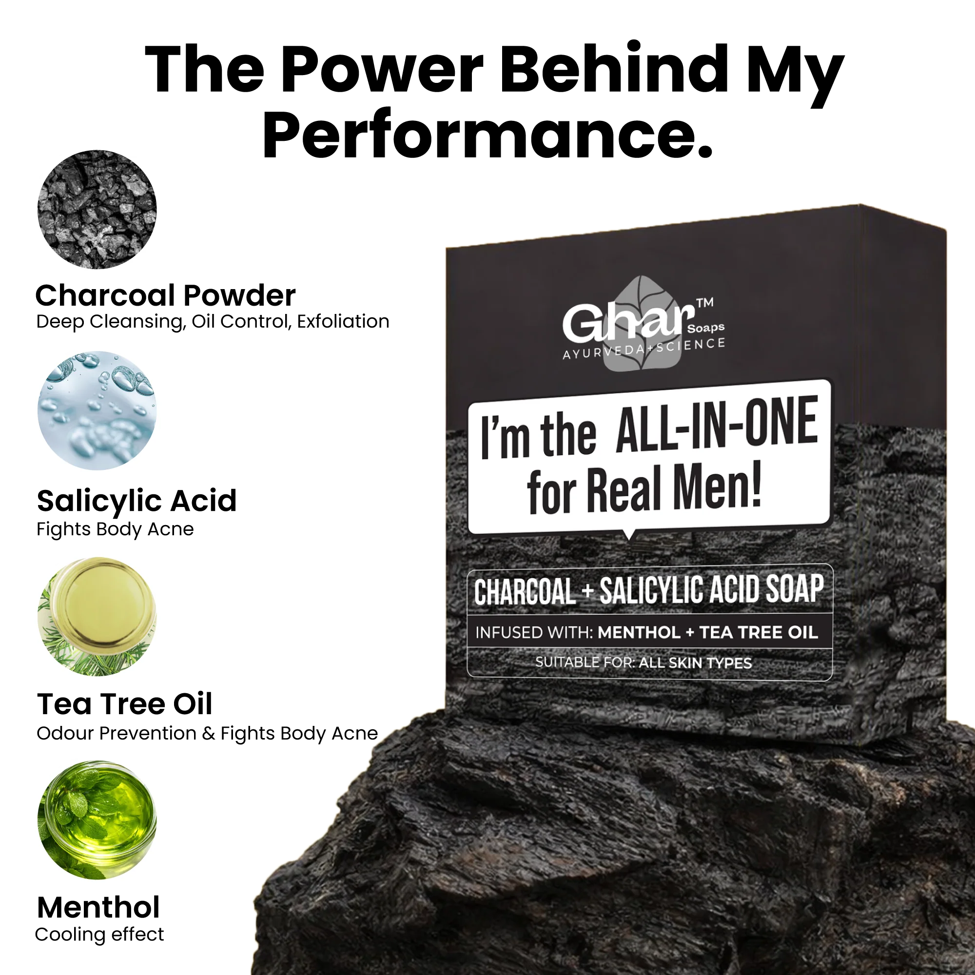 Charcoal + Salicylic acid soap - Image 3