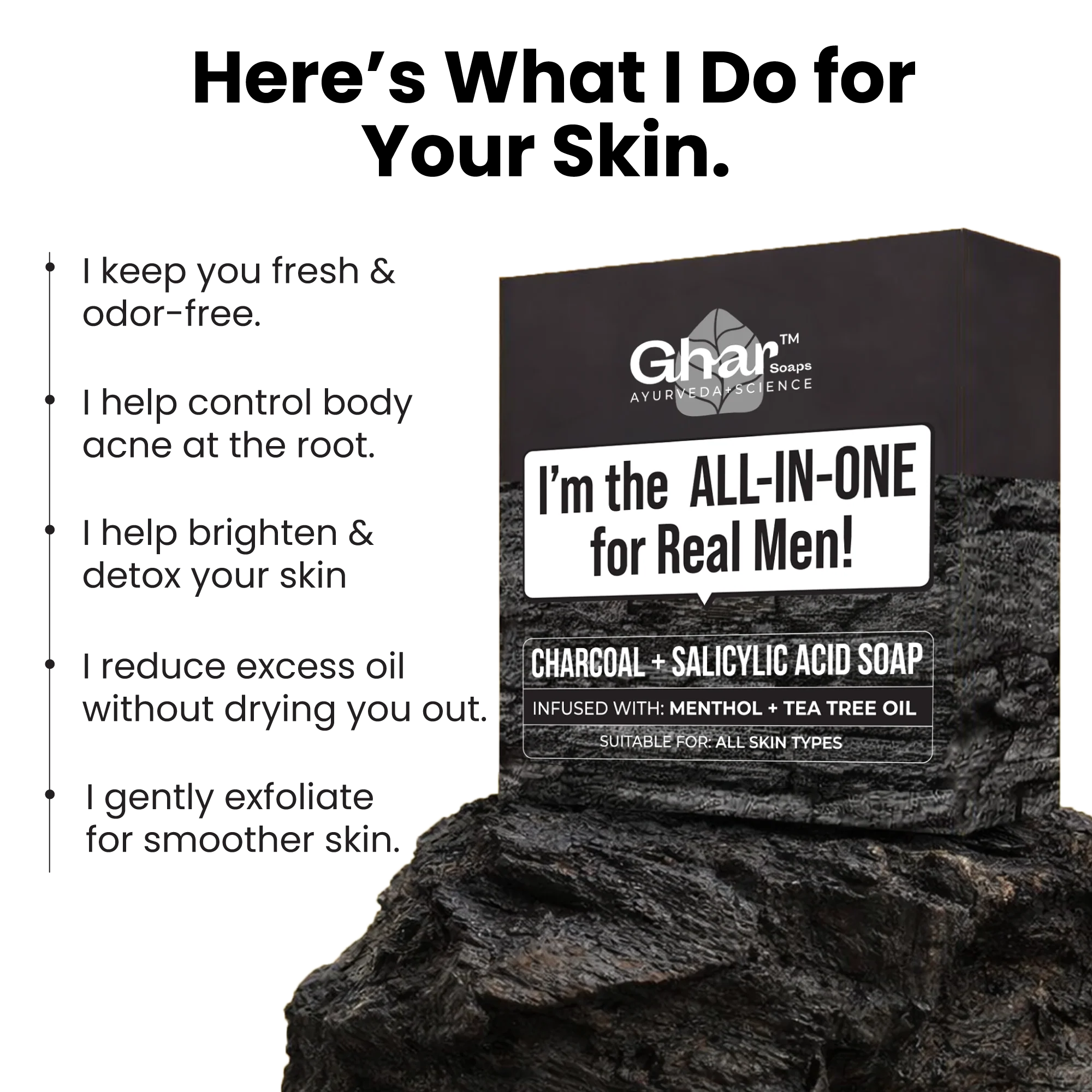 Charcoal + Salicylic acid soap - Image 4