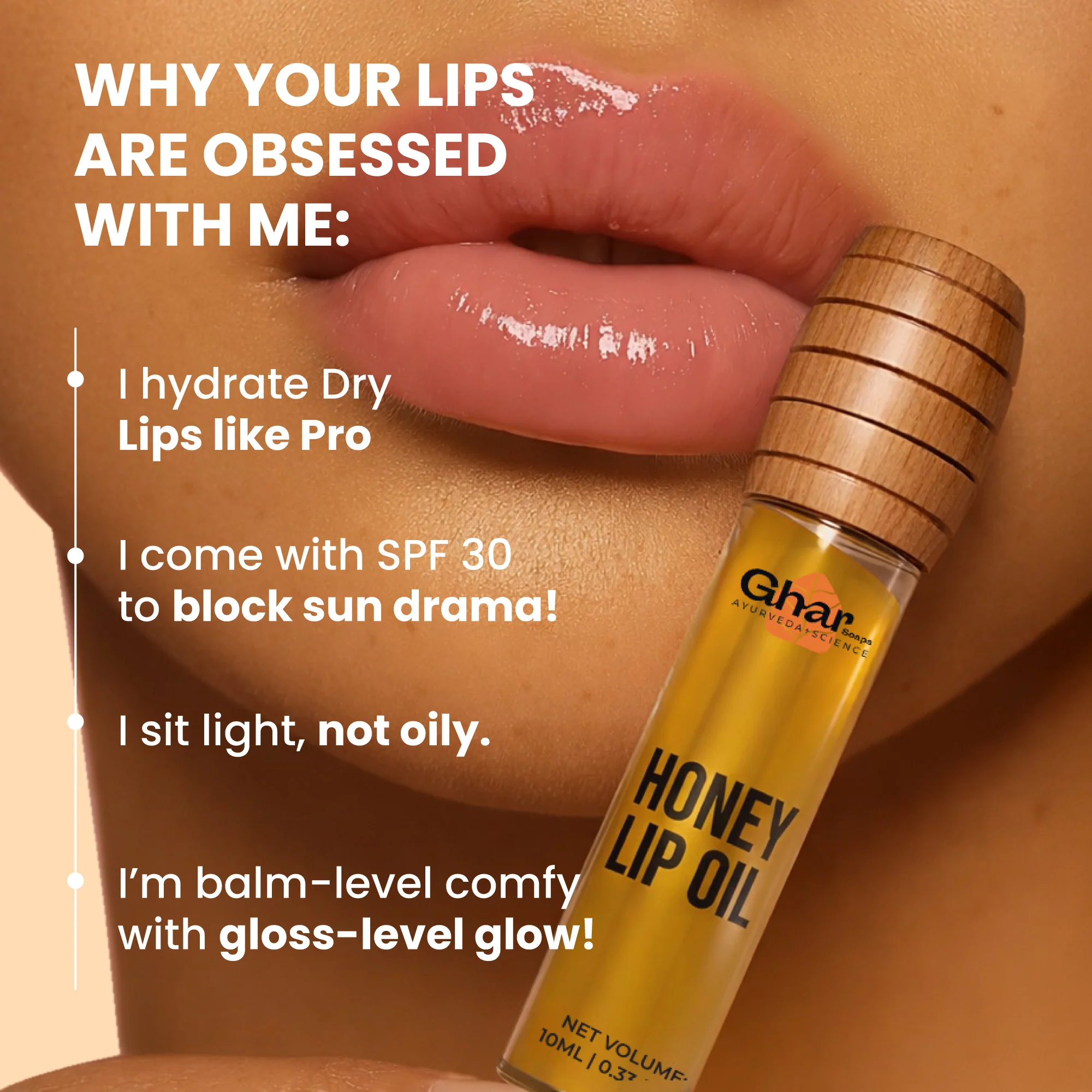 Honey Lip Oil  With SPF 30 - Image 5