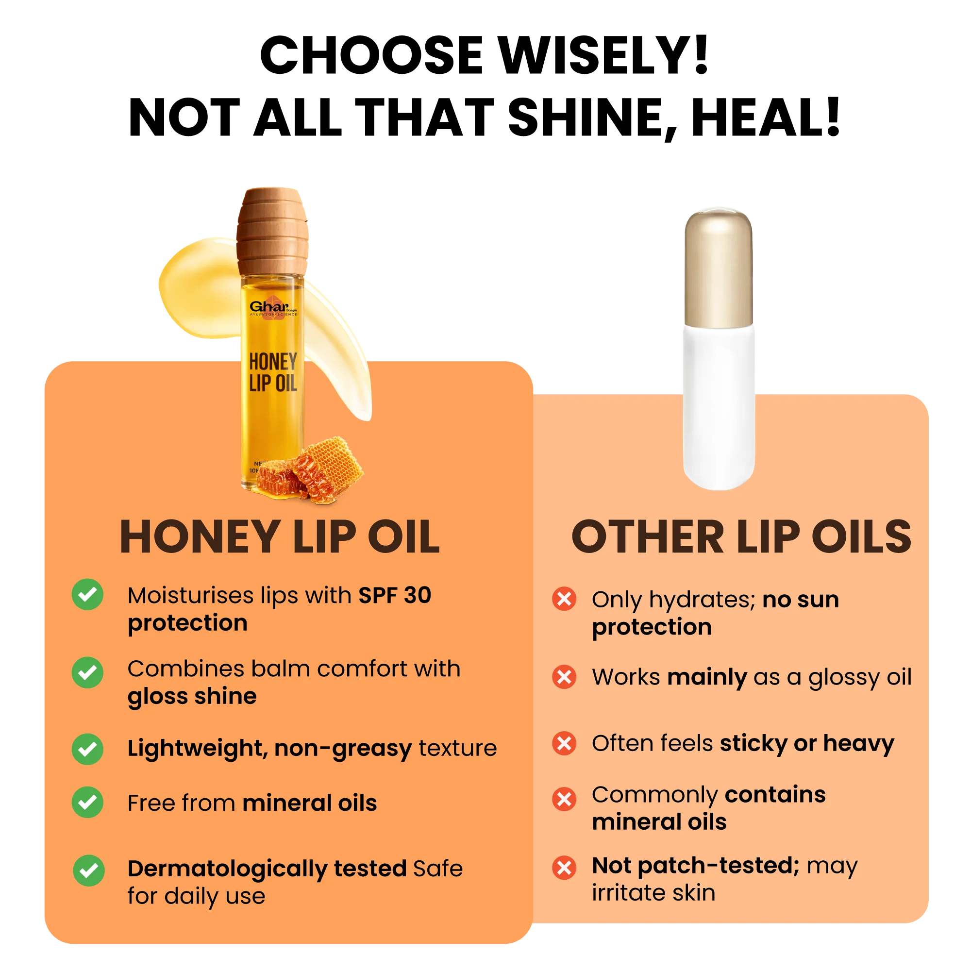Honey Lip Oil  With SPF 30 - Image 7