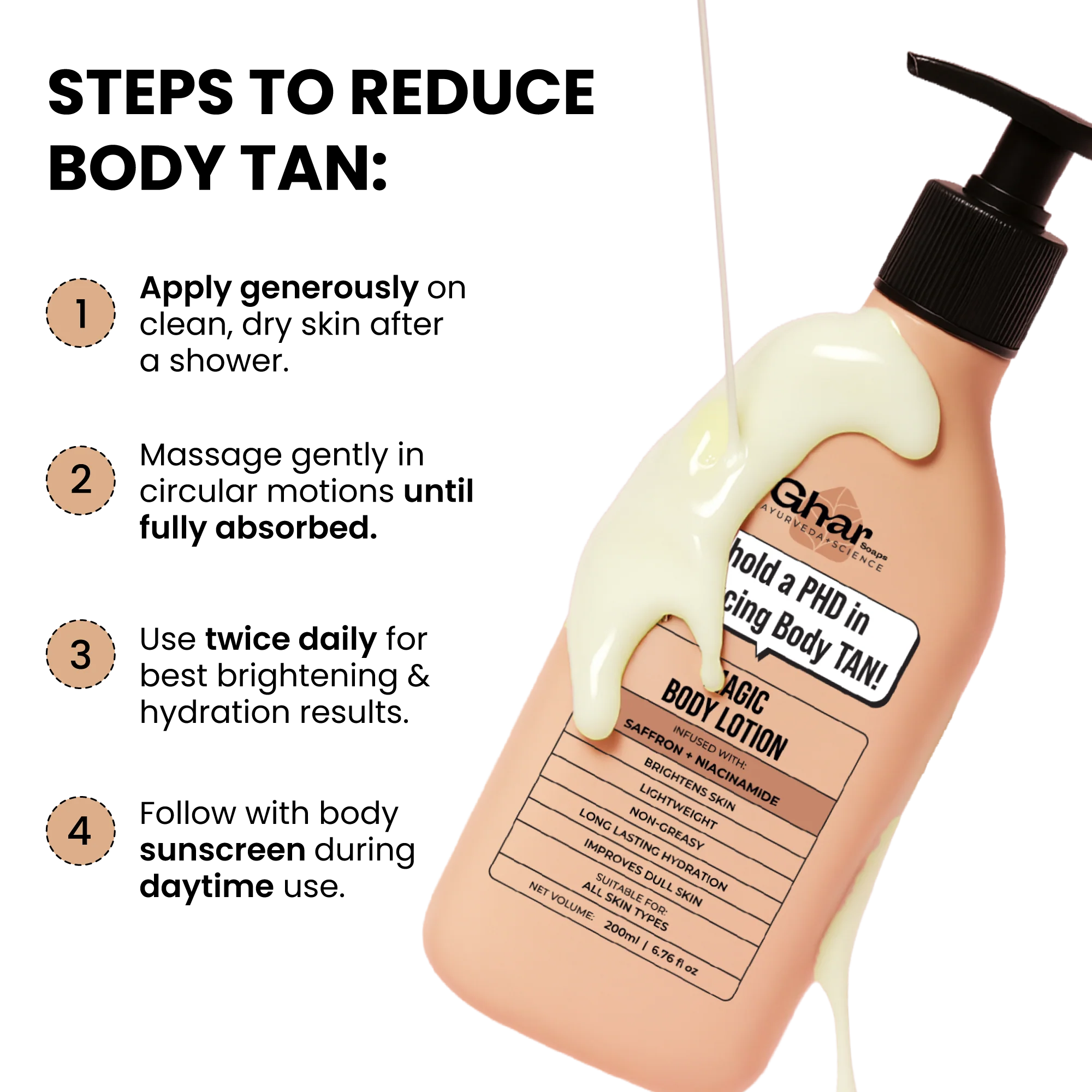 Magic Body Lotion with Saffron and Niacinamide - Image 6