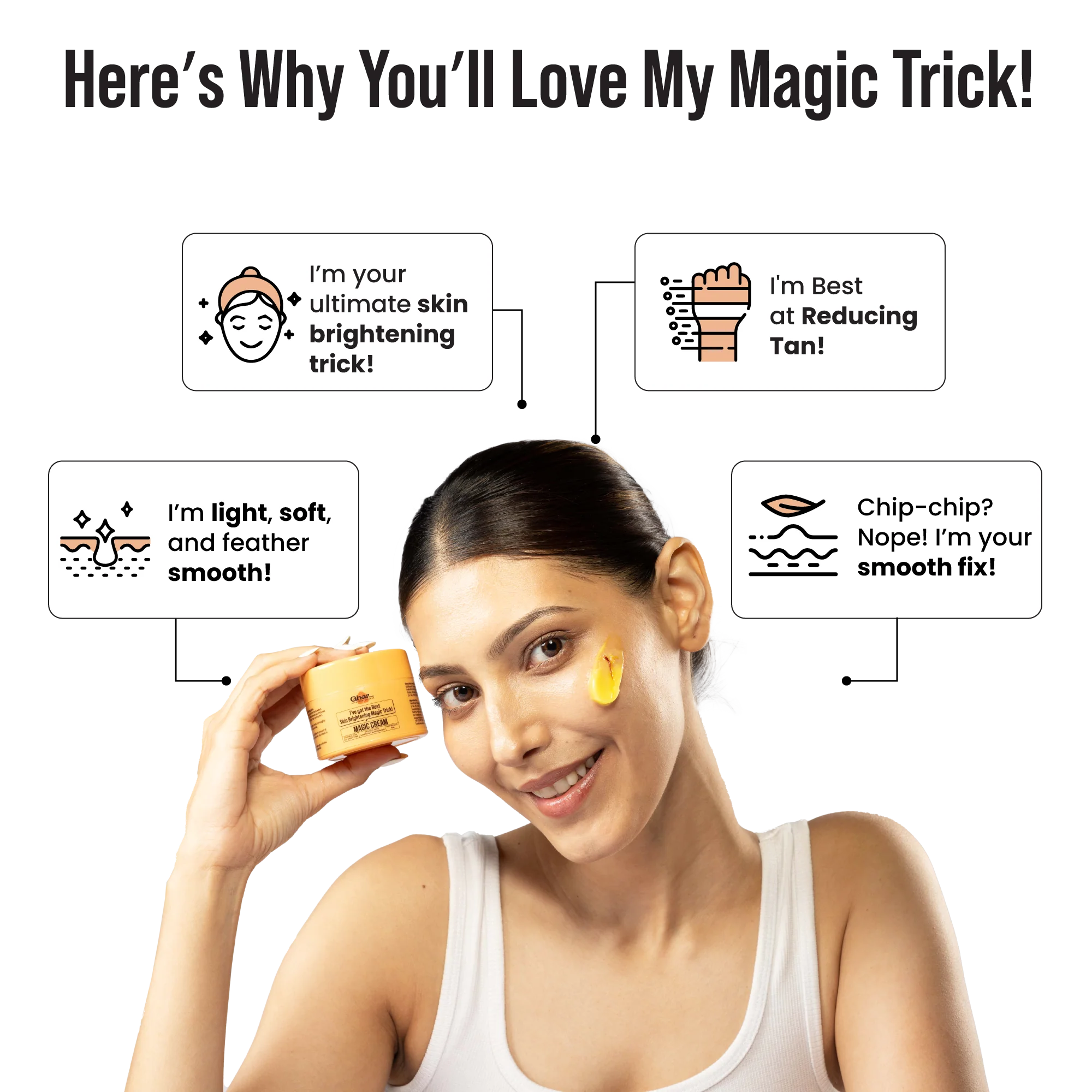 Magic moisturizing Cream for De-Tan & Skin Brightening - Image 3