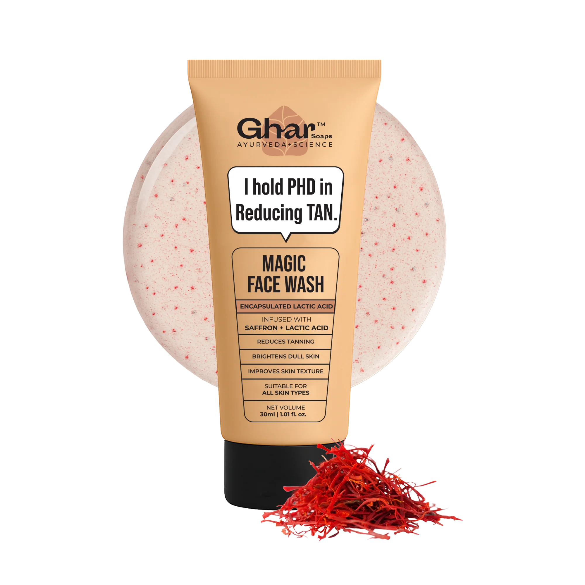Magic Face wash With Saffron and Lactic Acid - Image 12