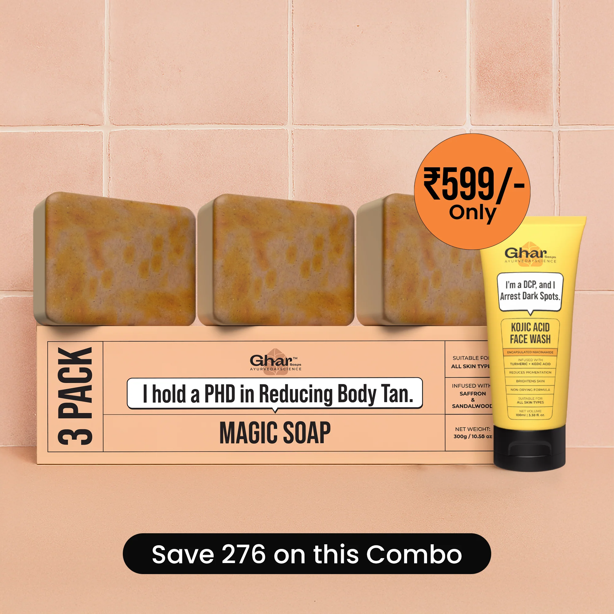 Magic Soap + Kojic Face Wash + Magic Cream + Free Sunscreen - Image 2