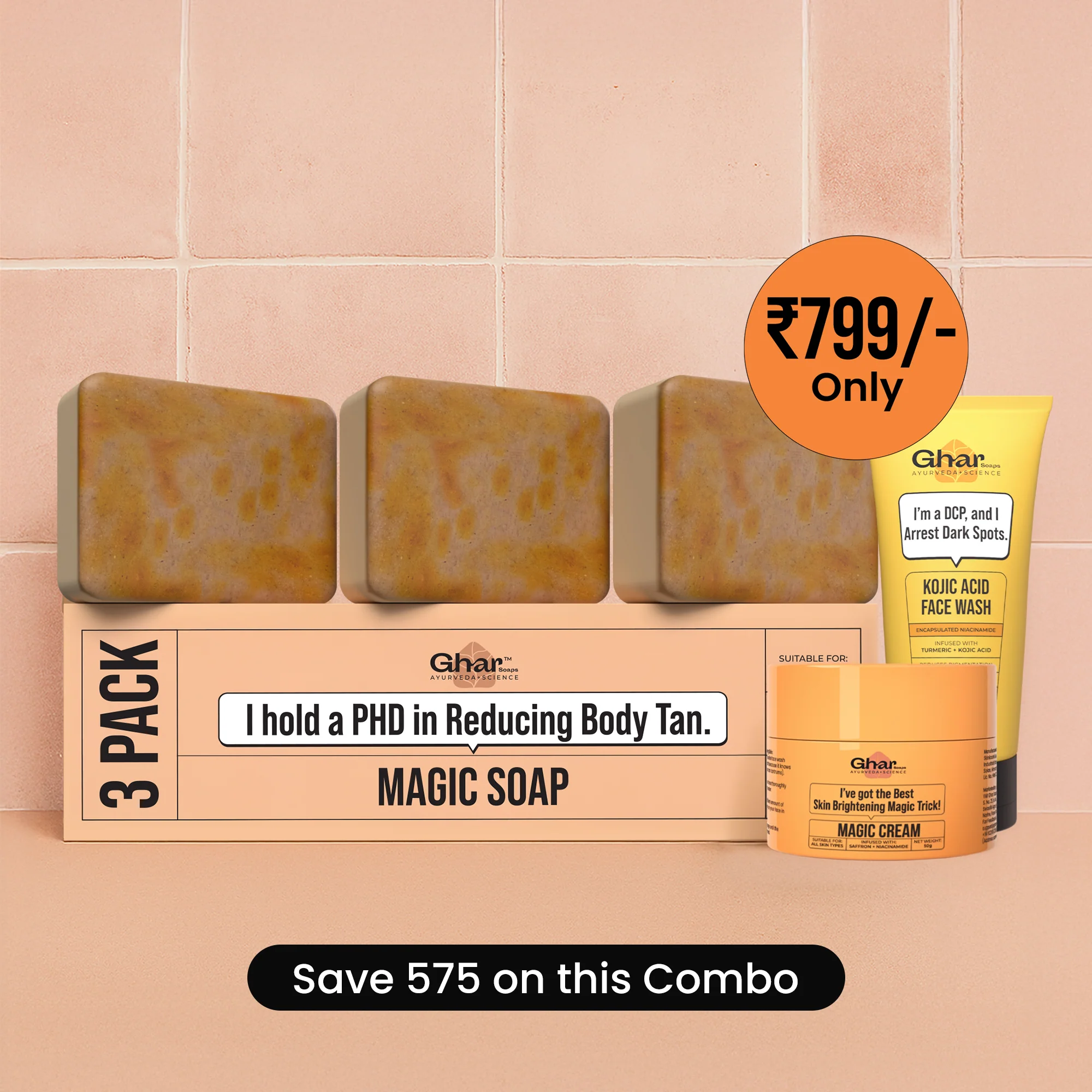 Magic Soap + Kojic Face Wash + Magic Cream + Free Sunscreen - Image 4
